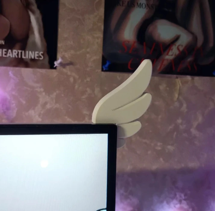 ASA DE ANJO PARA MONITOR ANGELICAL - DECORAÇÃO PC SETUP GAMER