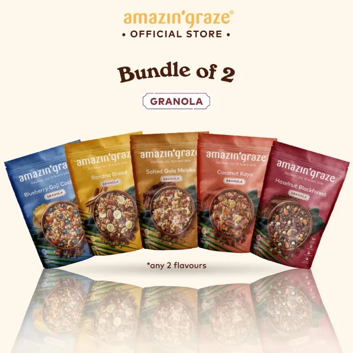 [Bundle of 2] Amazin' Graze Granola (2 x 250g)
