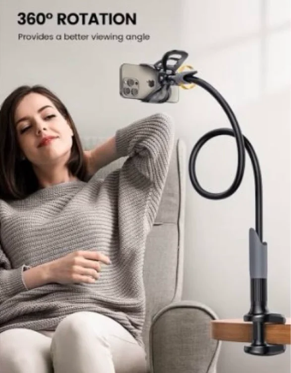 Gooseneck phone mount 