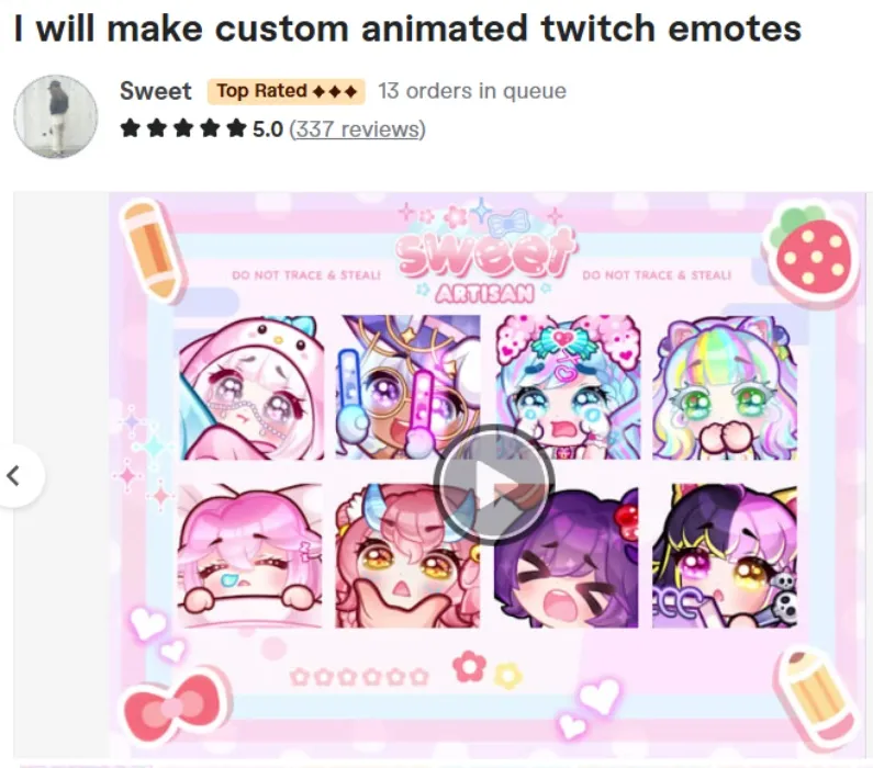 3 Animated Chat Emotes for Twitch