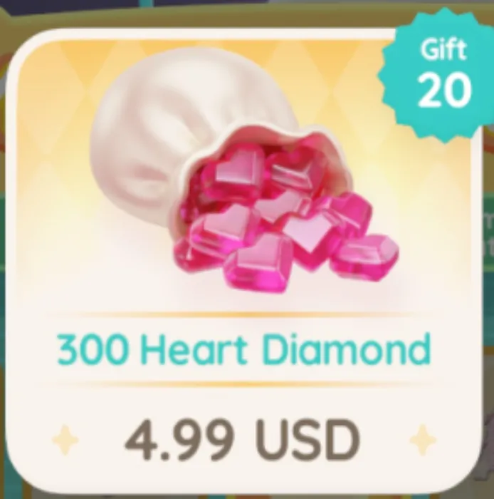 300 Heart Diamonds - HEARTOPIA
