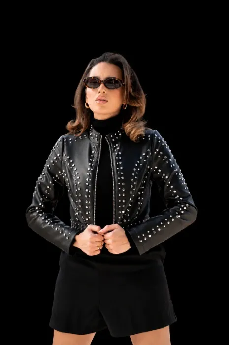 SILVINA-BLACK BUTTER LEATHER MOTO JACKET | BLACK / S / MOTO