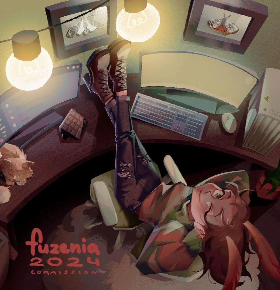 New Starting soon scene by Fuzenia