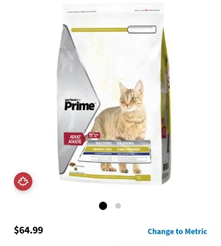 Giant bag of cat food