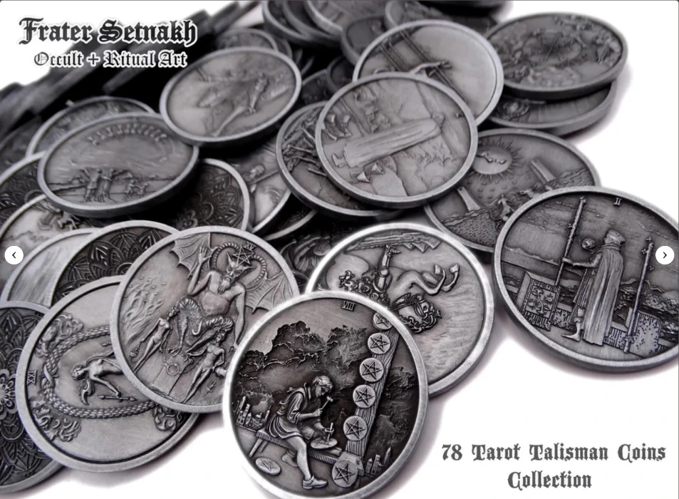 METAL TAROT COINS 