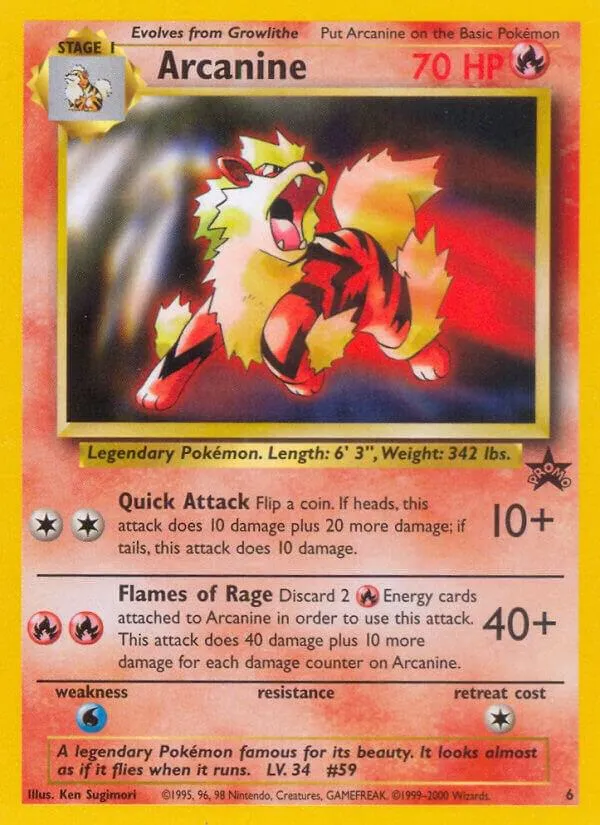  arcanine wizards of the coast promo