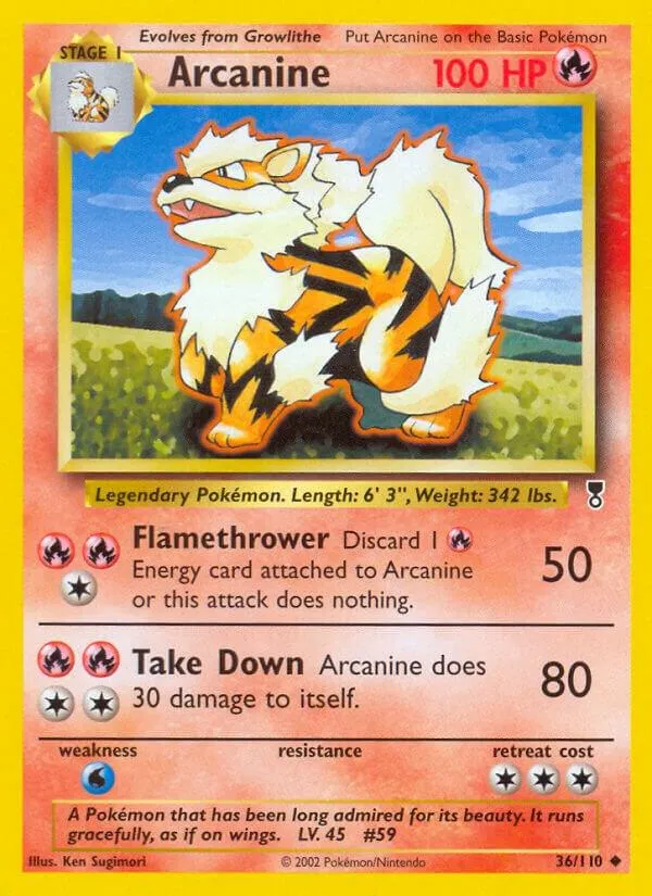   arcanine legendary collection