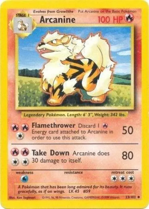 arcanine base set    