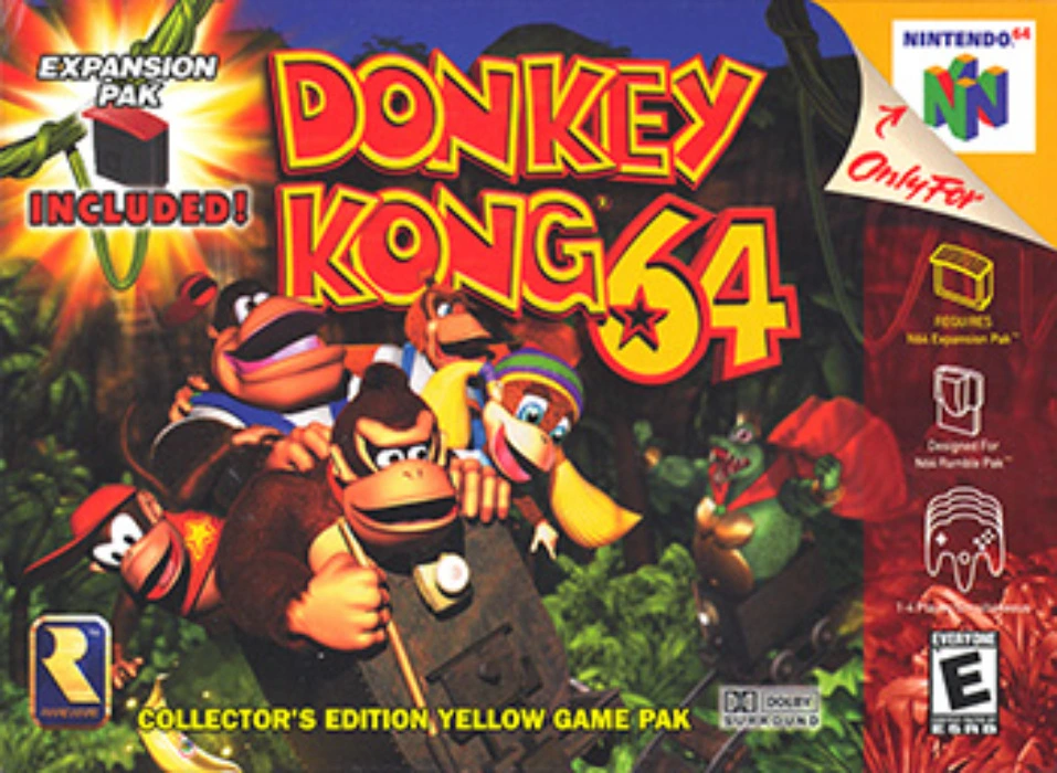 Refurbished Excellent - Donkey Kong 64 - Nintendo N64 Game - Super Nintendo Entertainment System (SNES)