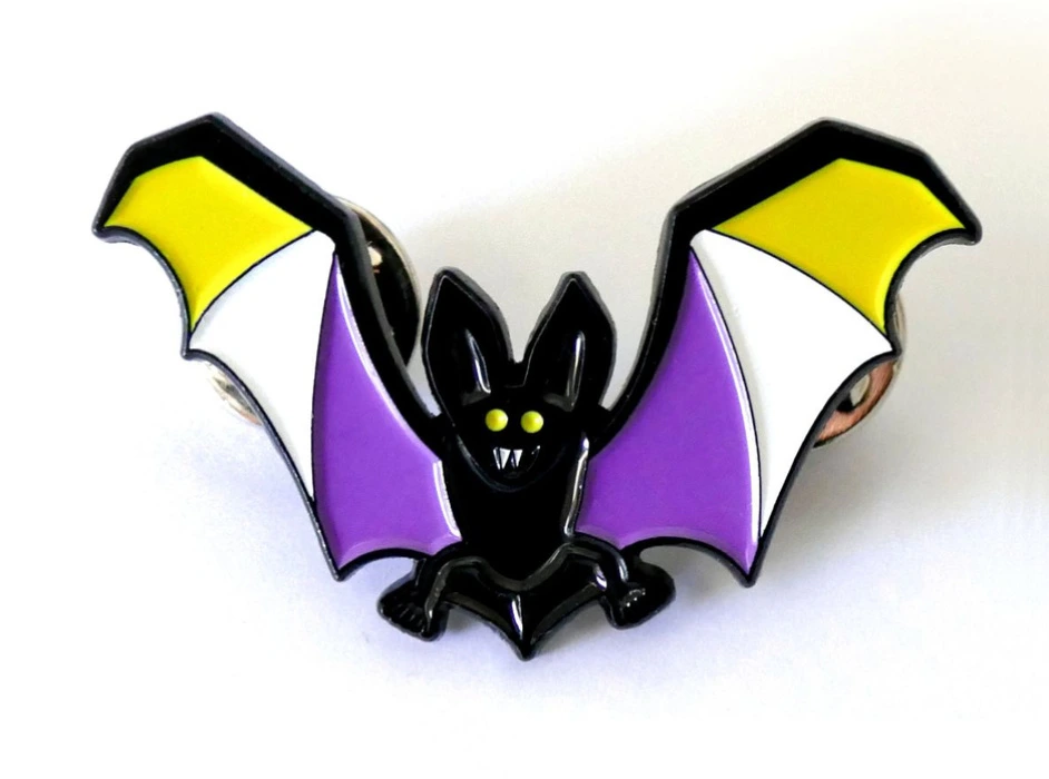Non-binary Bat - Enamel Pin