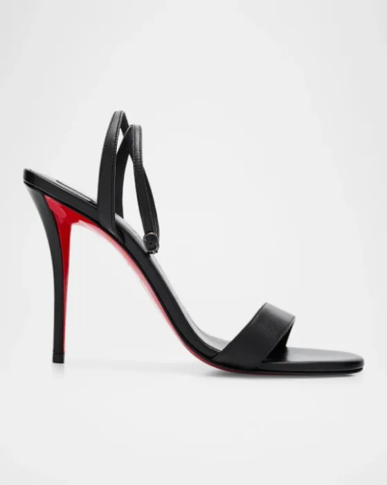 Christian Louboutin 100mm Miss Z Leather Sandals