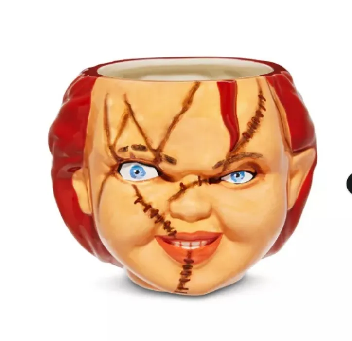 Molded Chucky Head Mug - 20 oz. - Spencer's