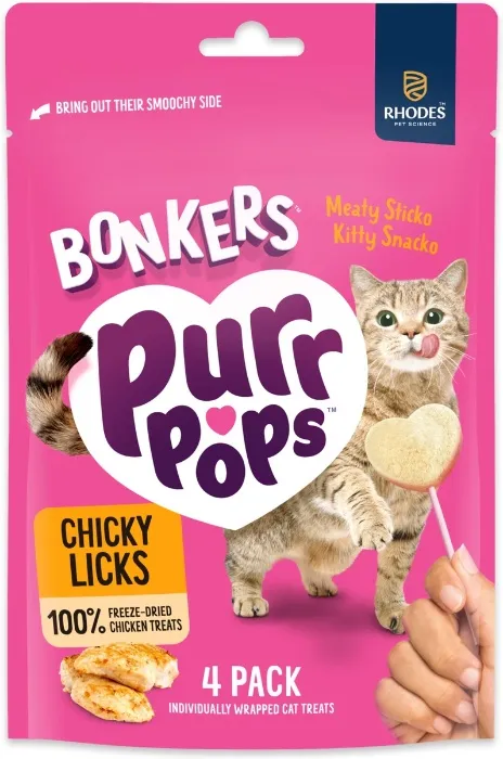 1 Pack - Purrpops Freeze Dried Chicken Cat Treats