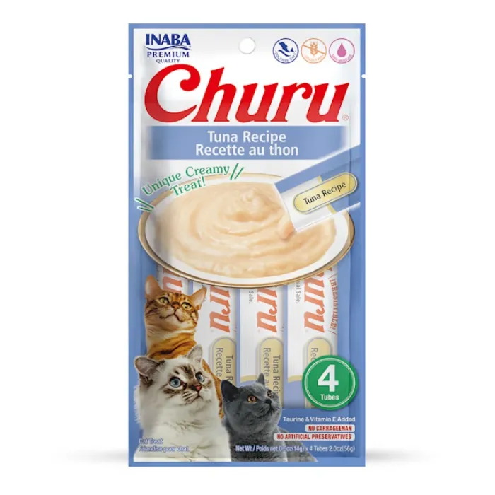 1 Pack - Churu Lickable Purée Natural Cat Treats