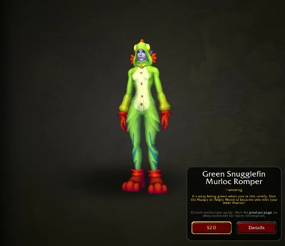 Murloc Romper (WoW Cosmetic) for Endo