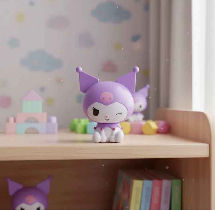 2 Kuromis una negra y violeta