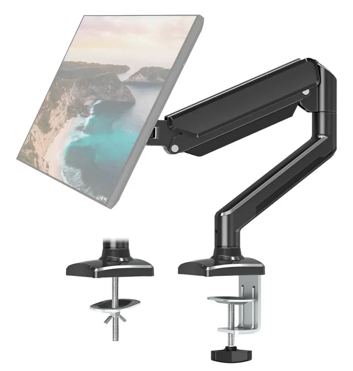 Soporte Hidráulico P/ Monitor Led Tv D/ Mesa 13 A 32 Wortec Color Negro