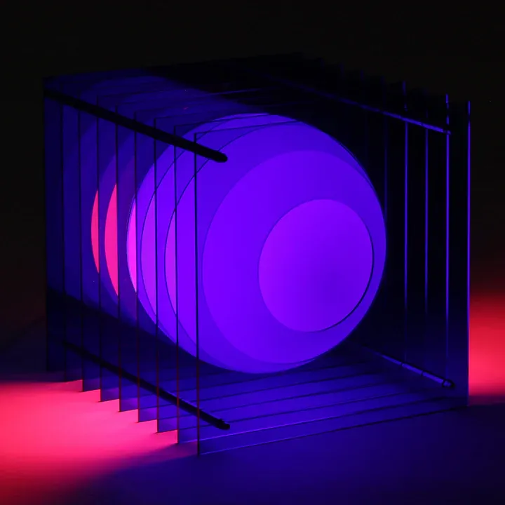 Layers Table Lamp - Blue/ Pink | Blue/ Pink / One Size