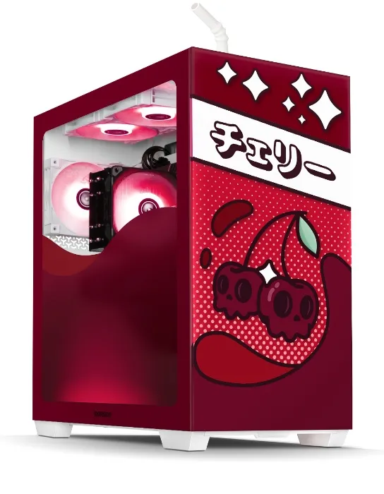 Juicebox Case - Black Cherry w/ white straw