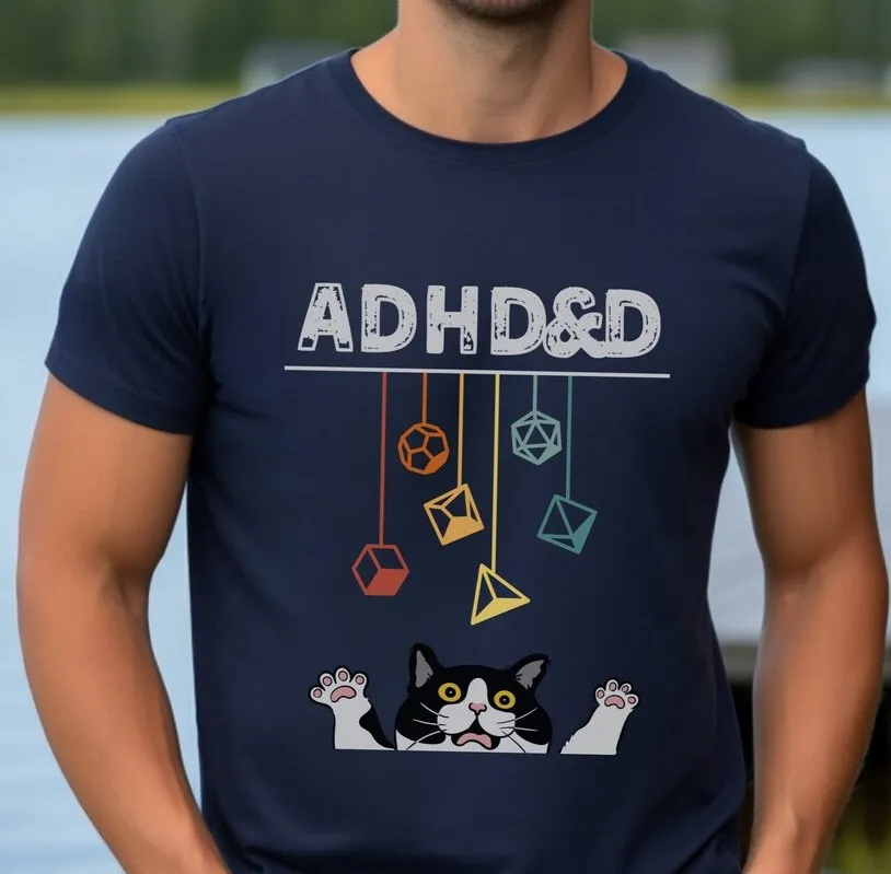 ADHD&D Dice Shirt
