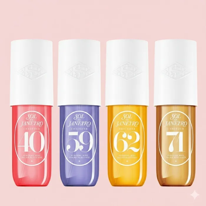 Sol de Janeiro Body Mist Set for Vanilla Perfume Lovers | Four Unique Vanilla Fragrances | Cheirosa 40, 59, 62, and 71 | 3 fl oz. each - Amazon Exclusive