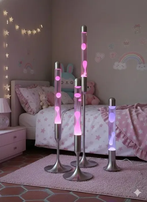 XL Liquid Magma Lamp, Mood Relaxation Light，Suitable for Home Decoration, Living Room, Office, Bedroom, café (59 inch Clear Water red Wax/Silver) - 59 inch clear water red wax/silver