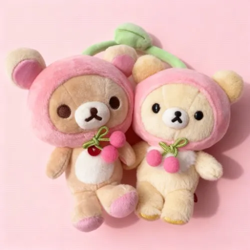 san-x Korilakkuma RARE Chairoikoguma Fruits Best Friends Plush Toy from Japan