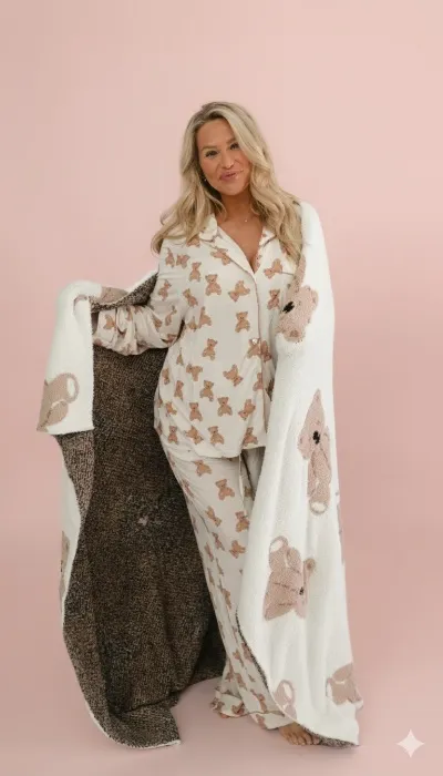 Teddy Throw Blanket in Bears | Default Title