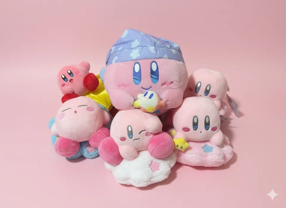 Kirby Plush & Slippers Set, New, Character Costume Accessories