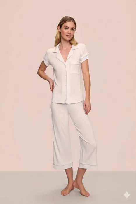 Gisele TENCEL™ Modal Short Sleeve Cropped PJ Set | XX-Small