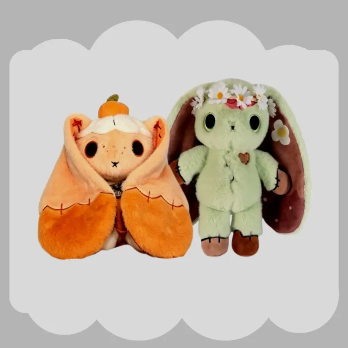 Pumpkin cream rabbit & Compost zombie rabbit