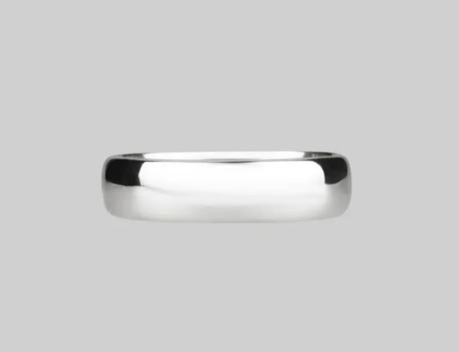 IGGY. Plain Silver Band Ring