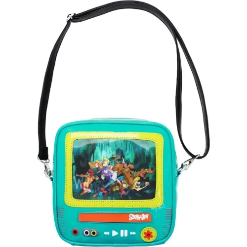 Scooby-Doo! - Vintage TV with Lenticular Patch 9" Faux Leather Handbag