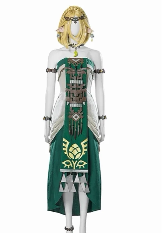 The Legend Of Zelda Tears Of The Kingdom Princess Zelda White Dress Halloween Cosplay Costume Set Without Shoes - Magic Wardrobes