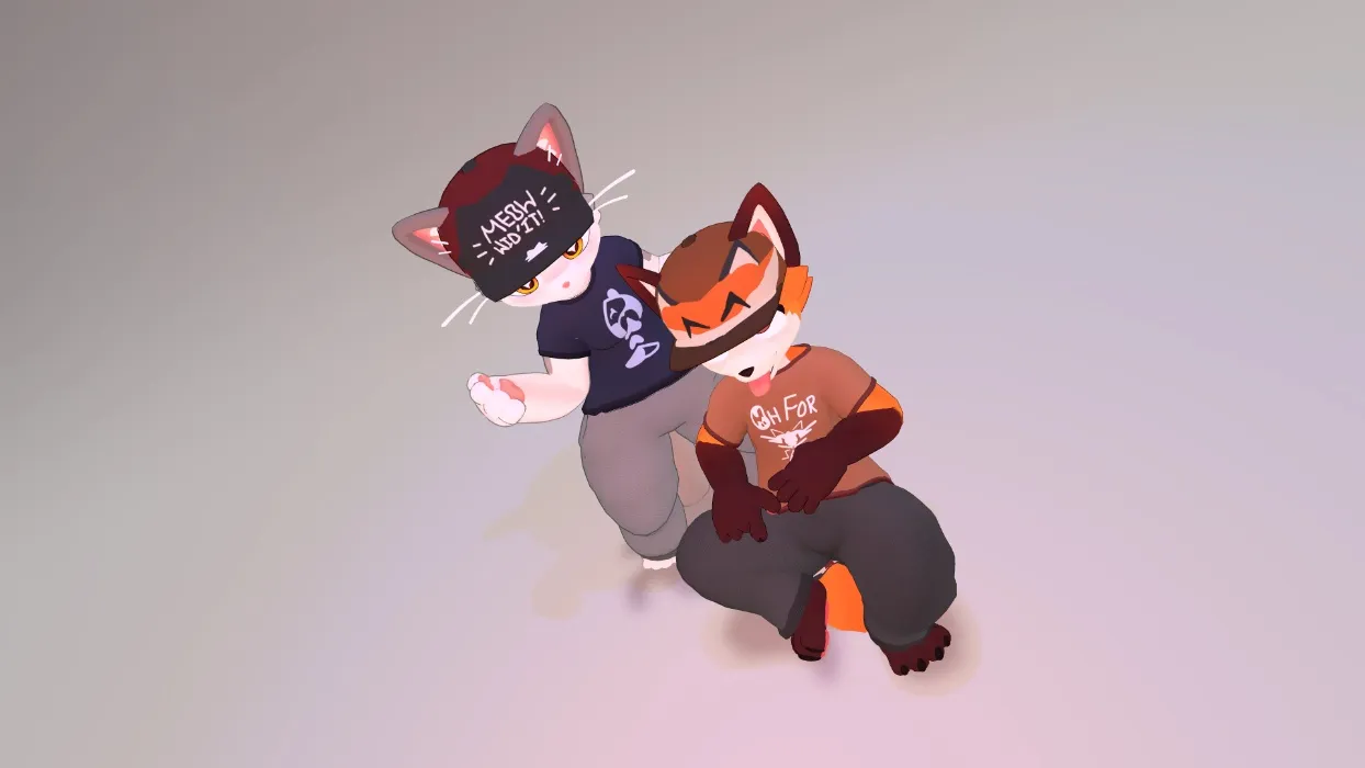 Casual & Silly Outfit - Jinxed Kitty & Fox
