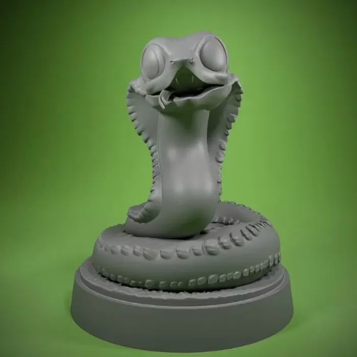 CAESAR snake miniature TTRPG