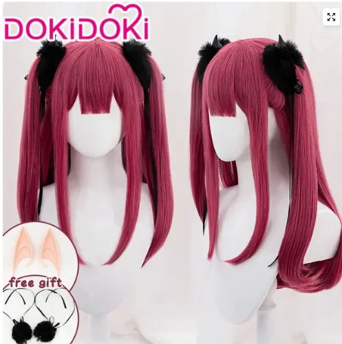 【Ready For Ship】DokiDoki Anime My Dress Up Darling Cosplay Kitagawa Marin Wig Little Devil Ver Long Red | Marin