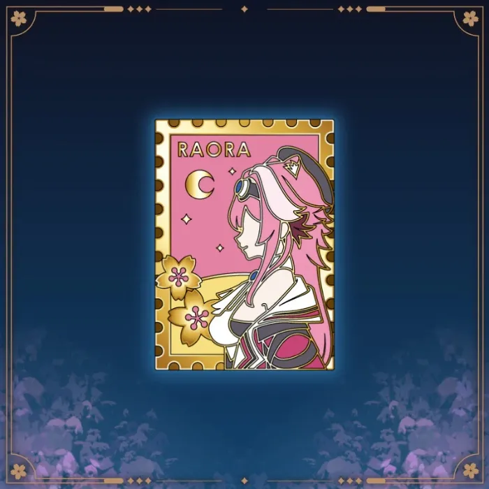 Raora Pin Badge English Spring Party! ♡ ° . °