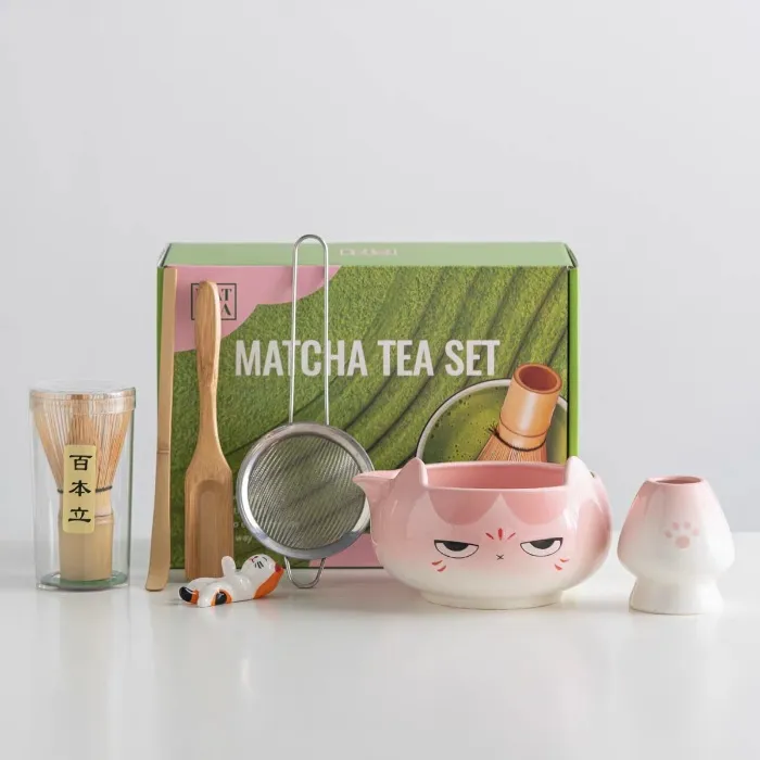 Cat Matcha Tea Cet Ceramic ♡ ° . °