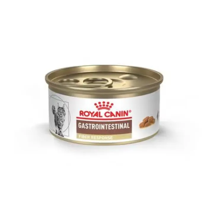 Royal Canin Veterinary Diet Gastrointestinal Fiber Response Thin Slices in Gravy Wet Cat Food, 3-oz can, case of 24
