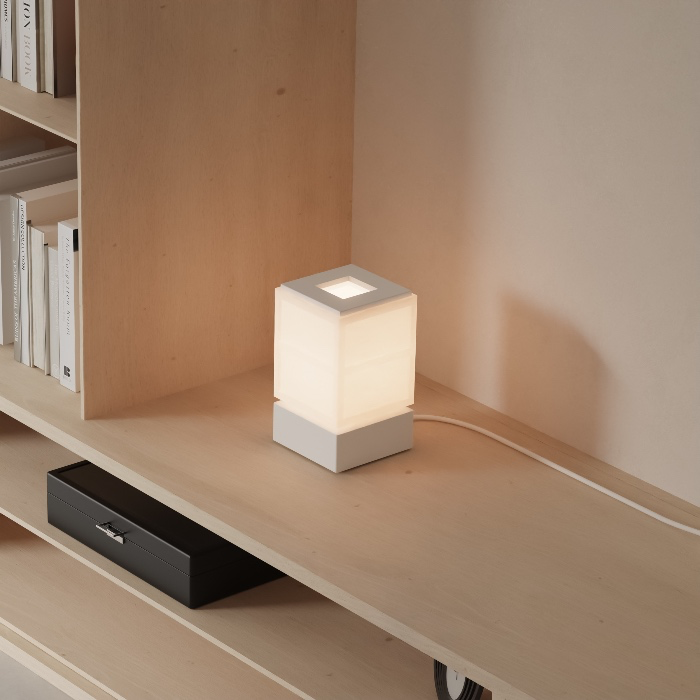 Zen Compact Table Light by Cozyleigh Studios in Sand, 9″ tall
