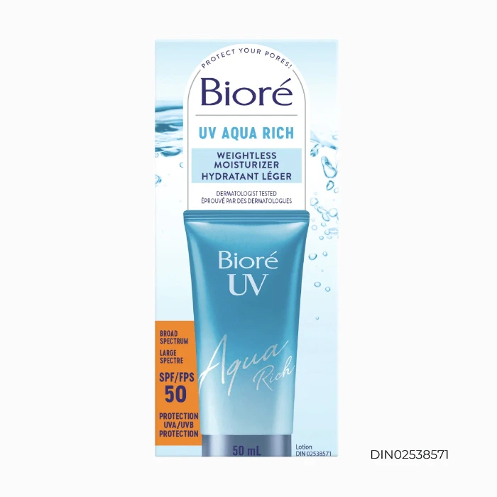Bioré SPF 50 UV Aqua Rich Weightless Moisturizer 50ml