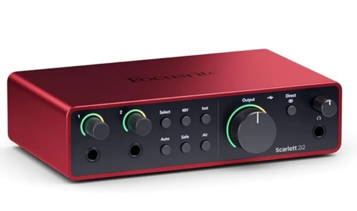 Focusrite Scarlett 2i2 4th Gen USB Audio Interface 