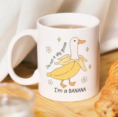 Silly Goose Banana Mug
