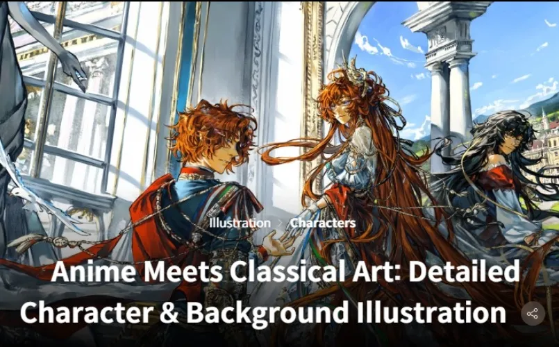 COURSE: Anime Meets Classical Art: Detailed Character & Background Illustration
