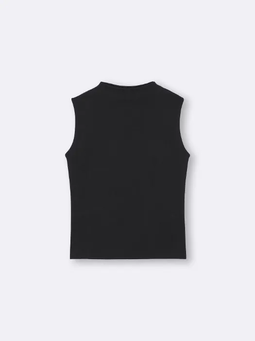 Black Sleeveless Shirt