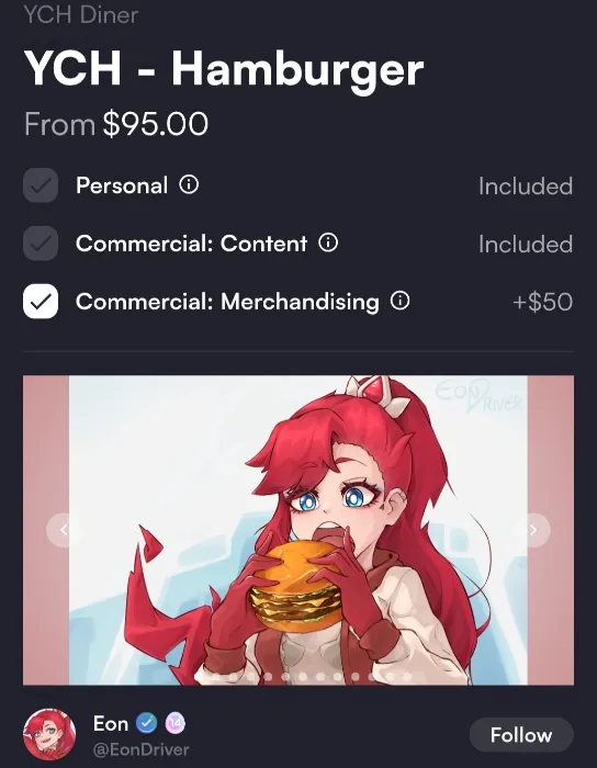 Puppy Hamburger - VGen YCH