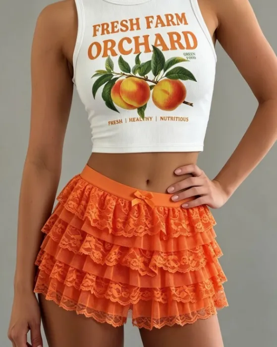 Sweet Girly Style Summer 2pcs Set