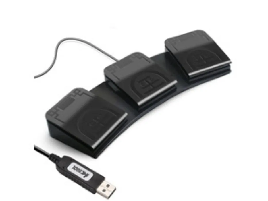 iKKEGOL Upgraded USB Triple Foot Pedal Mechanical Switch Control