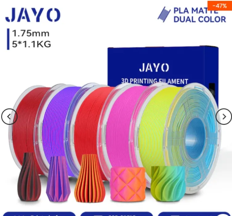 5 rolls JAYO dual color filament deal